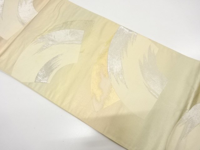 JAPANESE KIMONO / ANTIQUE FUKURO OBI / SILK / WOVEN JIGAMI PATTERN
